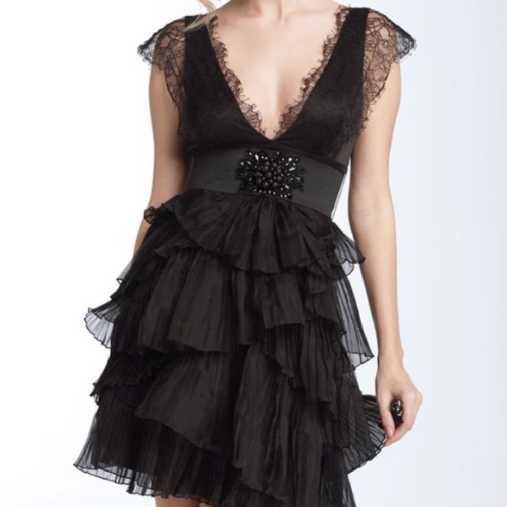 BCBG Tulle Lace Dress